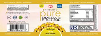 Effective Nutrition Pure Omega 3 Fish Oil - supplement