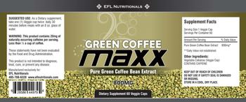 EFL Nutritionals Green Coffee Maxx - supplement