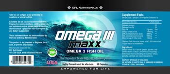 EFL Nutritionals Omega III Maxx - 