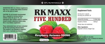 EFL Nutritionals RK Maxx Five Hundred - 