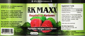 EFL Nutritionals RK Maxx Raspberry Ketones - 