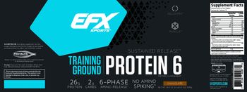 EFX Sports Training Ground Protein 6 Chocolate - supplement