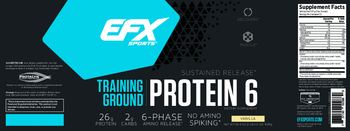 EFX Sports Training Ground Protein 6 Vanilla - supplement
