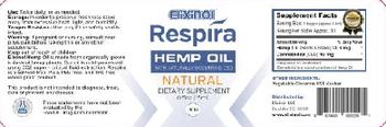 Elixinol Respira Hemp Oil Natural - supplement