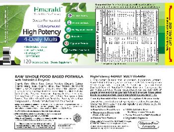 Emerald CoEnzymated High Potency 4-Daily Multi - supplement