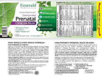 Emerald CoEnzymated Prenatal Clinical+Multi - supplement