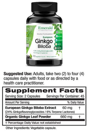 Emerald Ginkgo Biloba - supplement