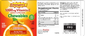 Emergen-C 1,000 mg Vitamin C Chewables Orange Blast - supplement