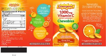Emergen-C 1,000 mg Vitamin C Chewables Orange Blast - supplement