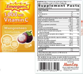 Emergen-C 1,000 MG Vitamin C Mangosteen - supplement
