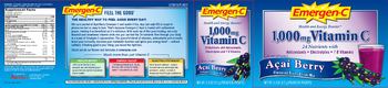 Emergen-C 1,000mg Vitamin C Acai Berry - supplement