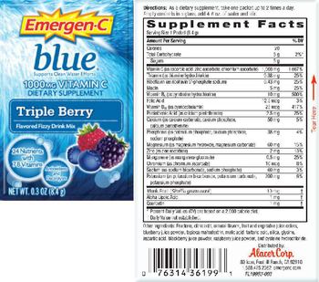Emergen-C Blue 1000 mg Vitamin C Triple Berry - supplement