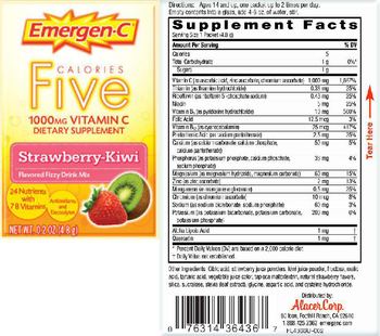 Emergen-C Five Calories 1000 mg Vitamin C Strawberry-Kiwi - supplement