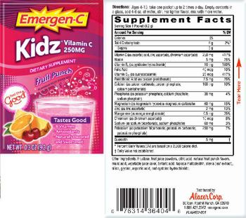 Emergen-C Kidz Vitamin C 250 mg Fruit Punch - supplement