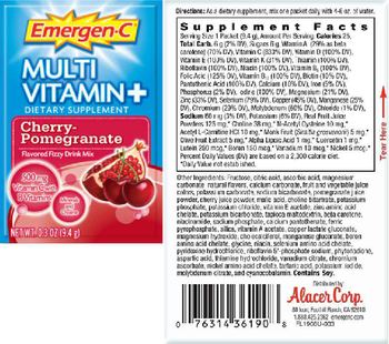 Emergen-C Multi Vitamin+ Cherry-Pomegranate - supplement