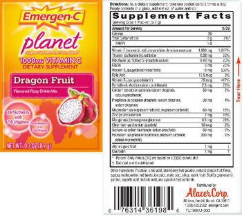 Emergen-C Planet 1000 mg Vitamin C Dragon Fruit - supplement