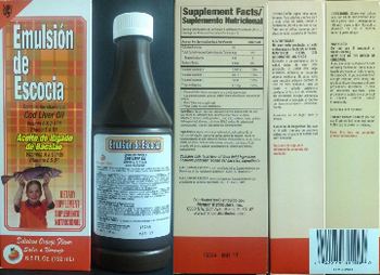 Emulsion De Escocia Emulsion De Escocia Orange Flavor - supplement