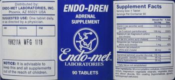 Endo-Met Laboratories Endo-Dren - adrenal supplement
