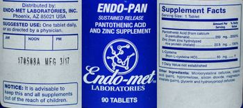 Endo-Met Laboratories Endo-Pan - supplement