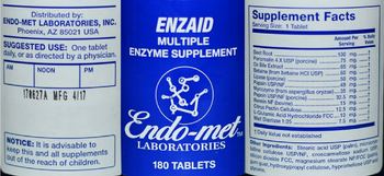 Endo-Met Laboratories Enzaid - multiple enzyme supplement