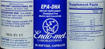 Endo-Met Laboratories EPA-DHA - supplement