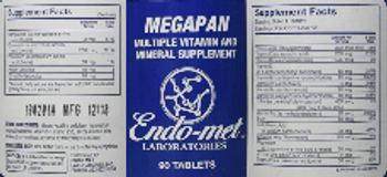 Endo-Met Laboratories Megapan - multiple vitamin and mineral supplement