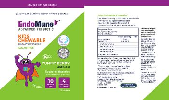 EndoMune Jr Kids Chewable 10 Billion CFU Yummy Berry - supplement