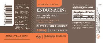 Endurance Products Company ENDUR-ACIN 250 mg - supplement