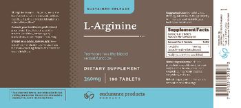 Endurance Products Company L-Arginine 350 mg - supplement
