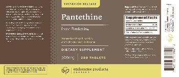 Endurance Products Company Pantethine 300 mg - supplement