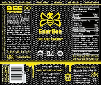 EnerBee Organic Energy Lemon Green Tea - energy supplement