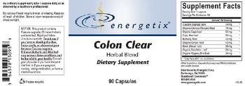 Energetix Colon Clear - supplement