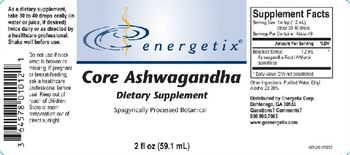 Energetix Core Ashwagandha - supplement