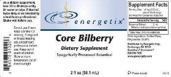 Energetix Core Bilberry - supplement