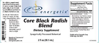 Energetix Core Black Radish Blend - supplement