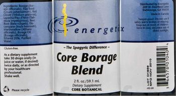 Energetix Core Borage Blend - supplement