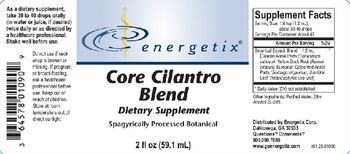 Energetix Core Cilantro Blend - supplement