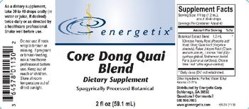 Energetix Core Dong Quai Blend - supplement