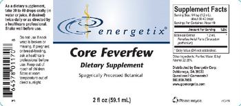 Energetix Core Feverfew - supplement