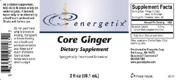 Energetix Core Ginger - supplement