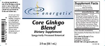 Energetix Core Ginkgo Blend - supplement