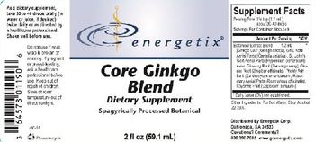 Energetix Core Ginkgo Blend - supplement