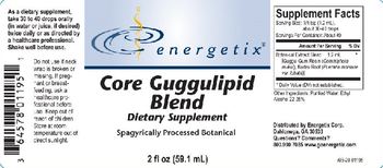 Energetix Core Guggulipid Blend - supplement
