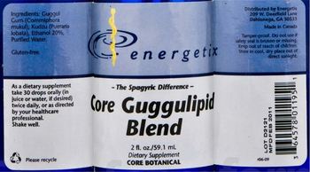Energetix Core Guggulipid Blend - supplement