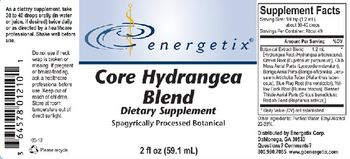 Energetix Core Hydrangea Blend - supplement