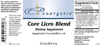 Energetix Core Licro Blend - supplement