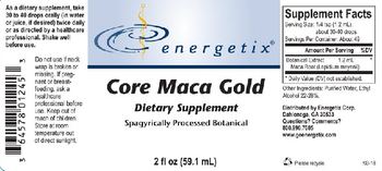 Energetix Core Maca Gold - supplement
