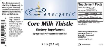 Energetix Core Milk Thistle - supplement