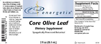 Energetix Core Olive Leaf - supplement