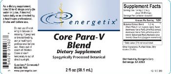 Energetix Core Para-V Blend - supplement